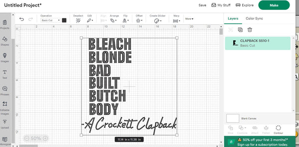 CLAPBACK SS10 RHINESTONE DIGITAL FILE