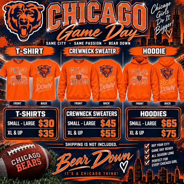CHICAGO BEARS GAME DAY APPAREL