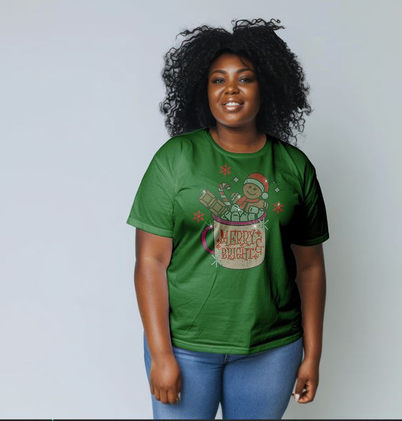 Gingerbread Merry Bright SS6 RHINESTONE DIGITAL FILE
