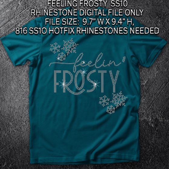 FEELING FROSTY SS10 RHINESTONE DIGITAL FILE