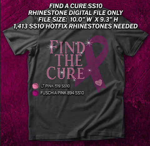 FIND A CURE SS10 RHINESTONE DIGITAL FILE
