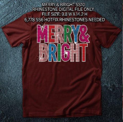 MERRY & BRIGHT SS10 RHINESTONE DIGITAL FILE