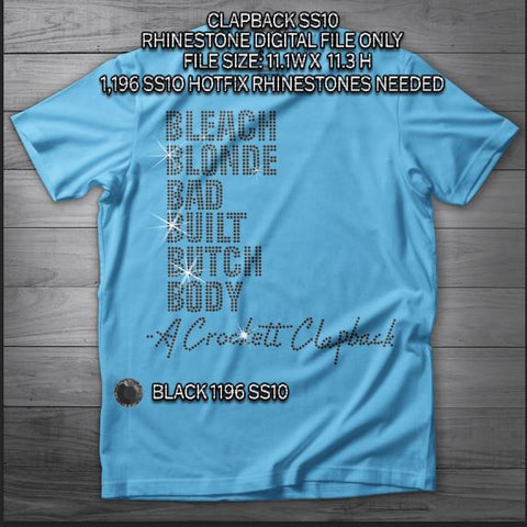CLAPBACK SS10 RHINESTONE DIGITAL FILE