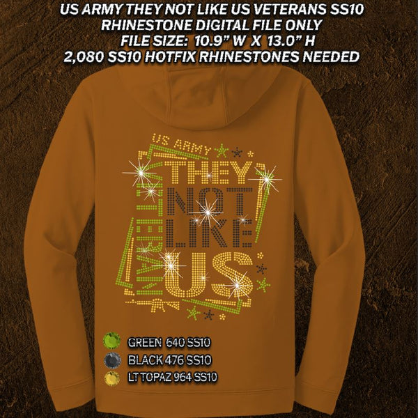 U.S. ARMY THEY NOT LIKE US VETERAN SS10 RHINESTONE DIGITAL FILE