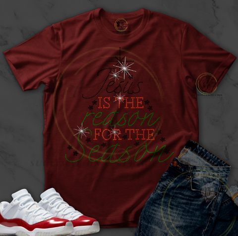 JESUS IS THE REASON FOR THE SEASON SS6 VERSION- RHINESTONE DIGITAL FILE