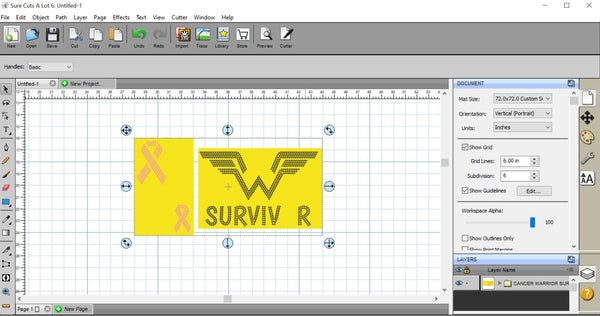 CANCER WARRIOR AWARENESS SURVIVOR SS10 RHINESTONE DIGITAL FILE