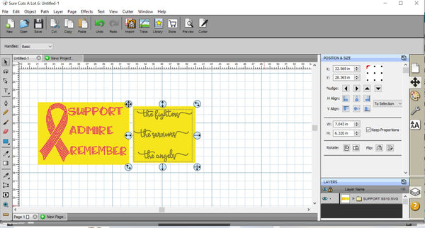 SUPPORT ADMIRE REMEMBER SS6 & SS10 RHINESTONE DIGITAL FILE