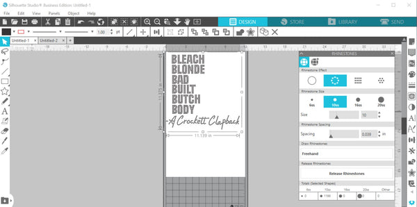 CLAPBACK SS10 RHINESTONE DIGITAL FILE
