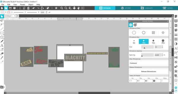 BLACKITY SS6 & SS10 RHINESTONE DIGITAL FILE