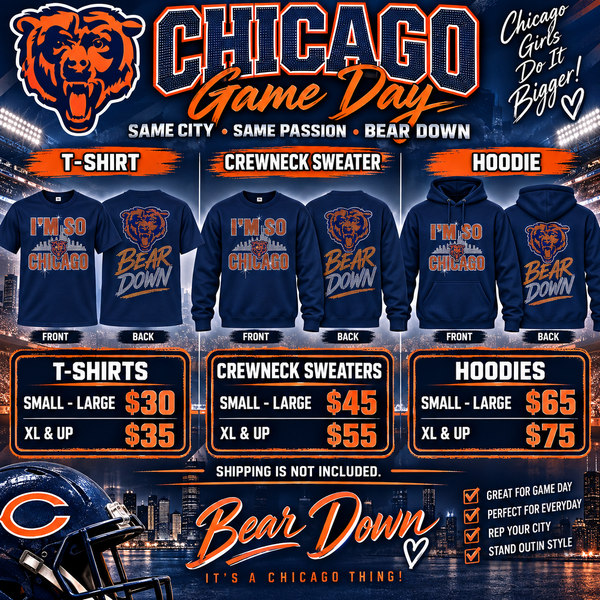 CHICAGO BEARS GAME DAY APPAREL