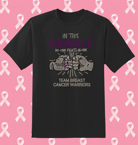 BREAST CANCER WARRIORS FAMILY FIGHTS RHINESTONE DIGITAL FILE