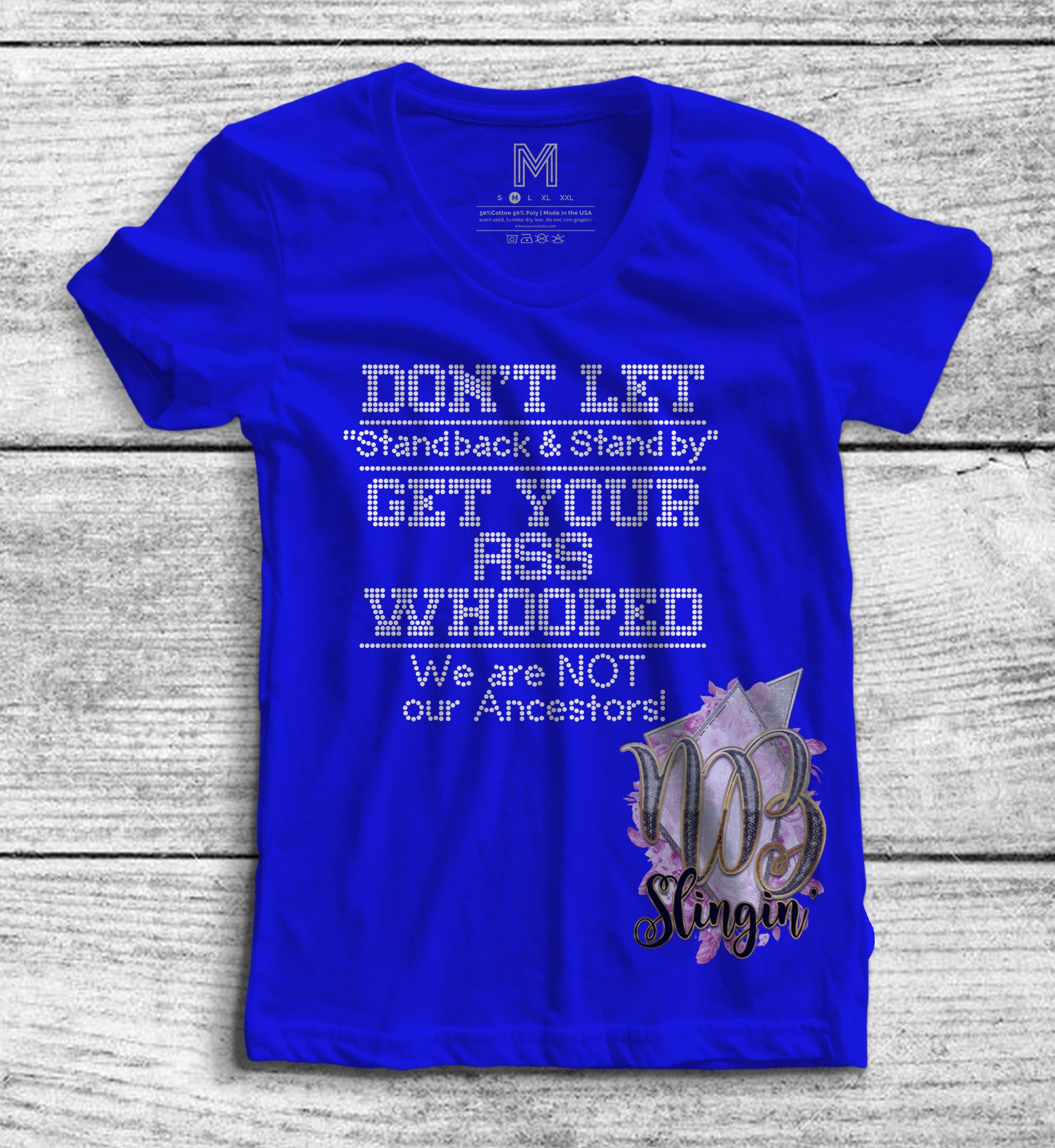 DON'T LET STAND BACK & STAND BY RHINESTONE DIGITAL FILE