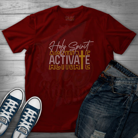 HOLY SPIRIT ACTIVATE RHINESTONE  DIGITAL FILE