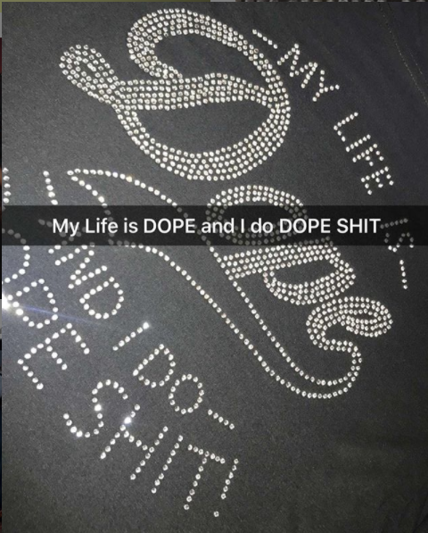 MY LIFE IS DOPE RHINESTONE DIGITAL FILE