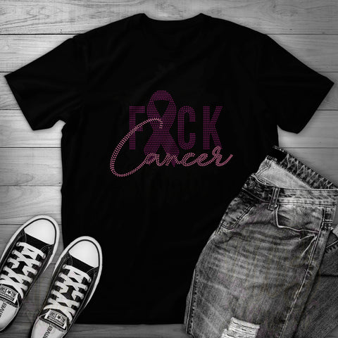 F_CK CANCER DIGITAL RHINESTONE FILE