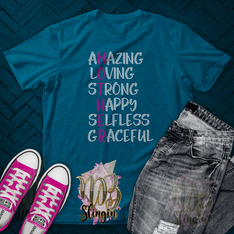 AMAZING MOTHER RHINESTONE DIGITAL FILE