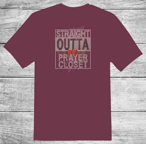 STRAIGHT OUTTA MY PRAYER CLOSET RHINESTONE DIGITAL FILE